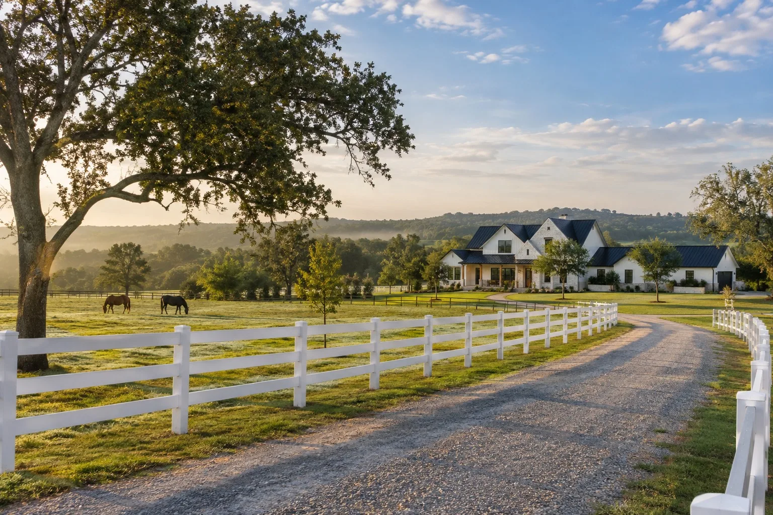 Country home with pasture outside Gunter, Texas