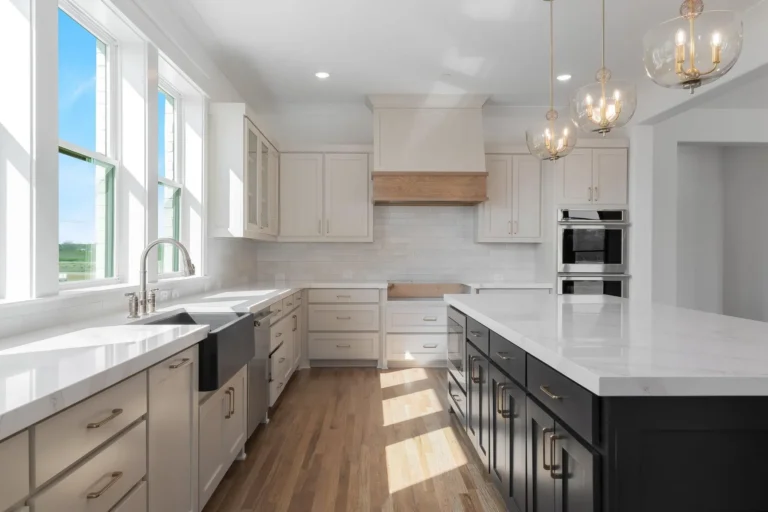 A staged white kitchen — my free staging checklist gets every room photo-ready
